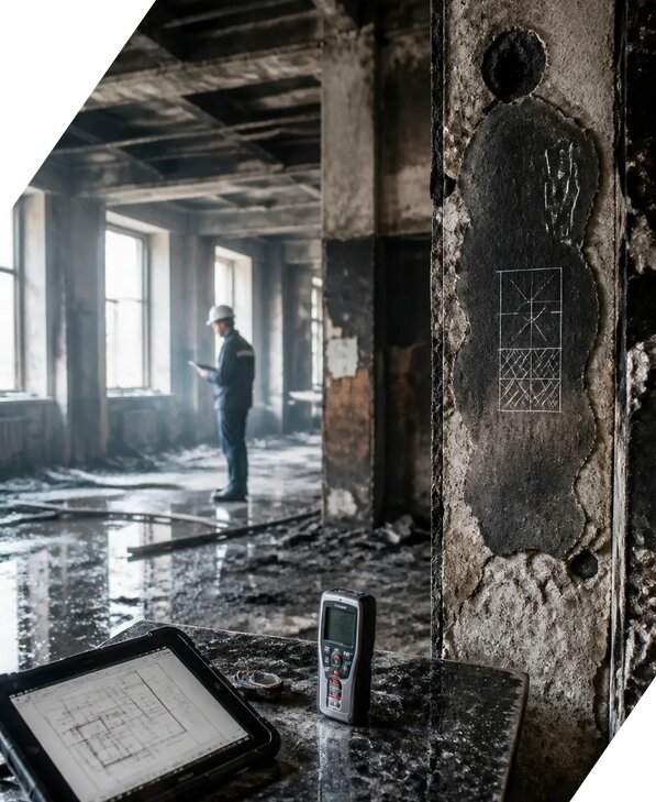 Обследование зданий после пожара в Волжском от 15195 р. | ЭкспертизаРоссия
